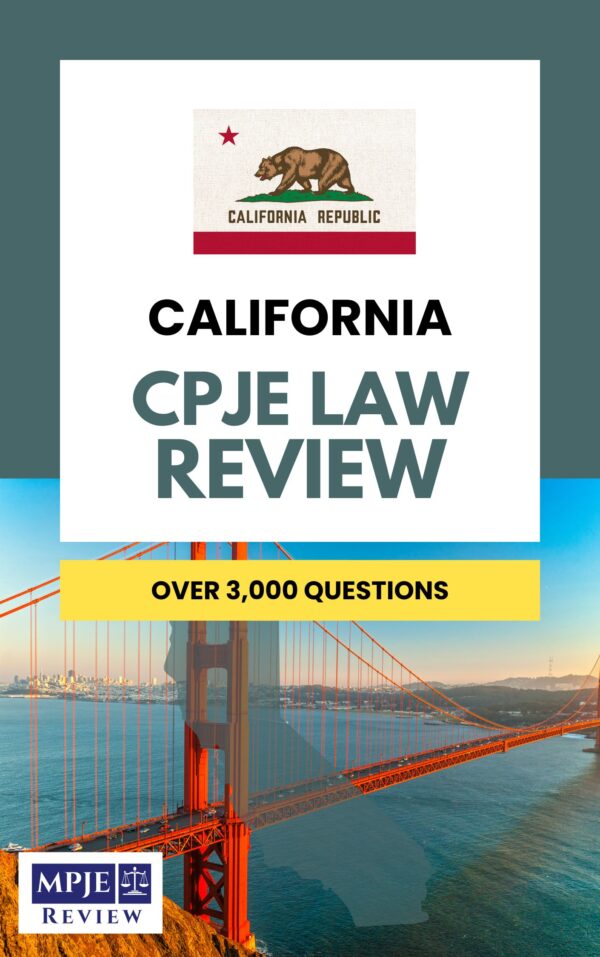 California CPJE Law Question Bank & Full Access