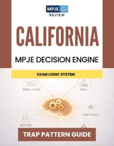 California CPJE Decision Engine & Trap Guide