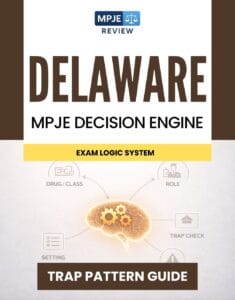 Delaware MPJE Decision Engine & Trap Guide