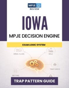 Iowa MPJE Decision Engine & Trap Guide