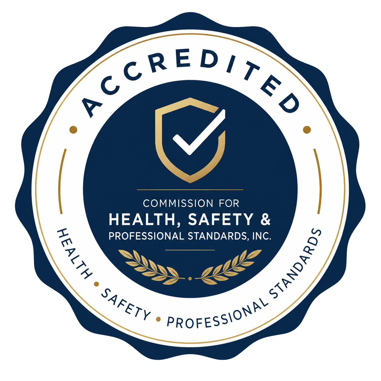 Accredited by the Commission for Health, Safety & Professional Standards, Inc.